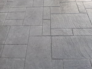 Stamped Concrete Ashlar Slate Pattern Calgary